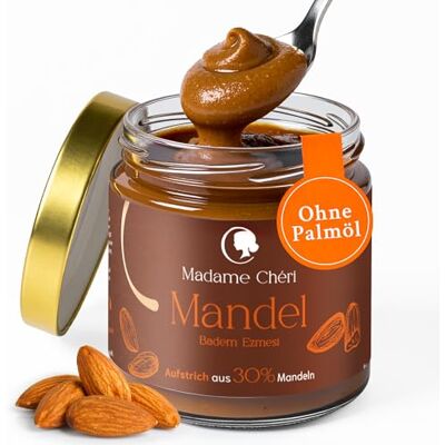 MADAME CHÊRI Madame Chéri Mandelcreme 200 g – Veganer Brotaufstrich ohne Palmöl Vegane Mandelcreme, Almond Aufstrich aus gerösteten Mandeln und Kichererbsen – cremig für Bowls, Desserts und als Topping. MADAME CHÊRI Madame Chéri Mandelcreme 200 g – Veganer Brotaufstrich ohne Palmöl Vegane Mandelcreme, Almond Aufstrich aus gerösteten Mandeln und Kichererbsen – cremig für Bowls, Desserts und als Topping.