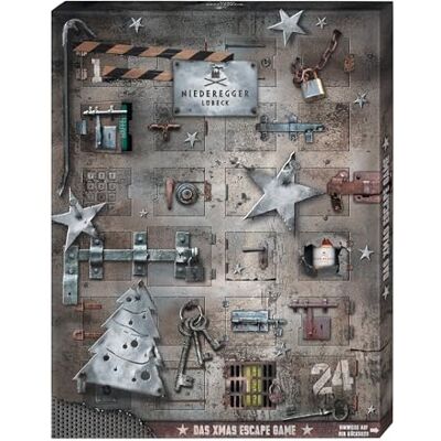 Niederegger Adventskalender »Escape« 1x 300g Enthält beliebte Marzipan-, Nougat- und Pralinen-Sorten Adventskalender mit Rätsel-Spaß Niederegger Adventskalender »Escape« 1x 300g Enthält beliebte Marzipan-, Nougat- und Pralinen-Sorten Adventskalender mit Rätsel-Spaß