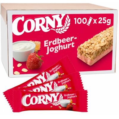 CORNY Erdbeer-Joghurt Müsliriegel - 100 Stück CORNY Erdbeer-Joghurt Müsliriegel - 100 Stück