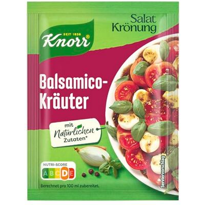 Knorr Balsamico-Kräuter Salatkrönung, für ein leckeres Salatdressing 5x 3 Portionen Knorr Balsamico-Kräuter Salatkrönung, für ein leckeres Salatdressing 5x 3 Portionen