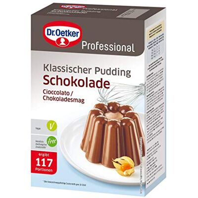 Dr. Oetker Professional Klassischer Pudding Schokolade, Puddingpulver in 0,9 kg Packung Dr. Oetker Professional Klassischer Pudding Schokolade, Puddingpulver in 0,9 kg Packung