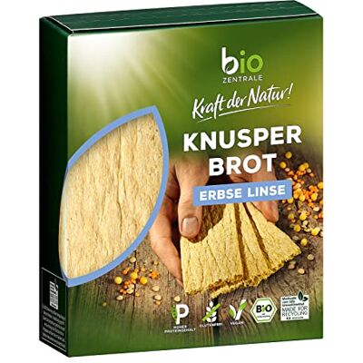 bioZentrale Knusperbrot Erbse Linse 7x100g (7er Pack) Bio-Knusperbrot vegan & glutenfrei knusprig luftige Alternative zu Maiswaffeln, Reiswaffeln und Knäckebrot bioZentrale Knusperbrot Erbse Linse 7x100g (7er Pack) Bio-Knusperbrot vegan & glutenfrei knusprig luftige Alternative zu Maiswaffeln, Reiswaffeln und Knäckebrot