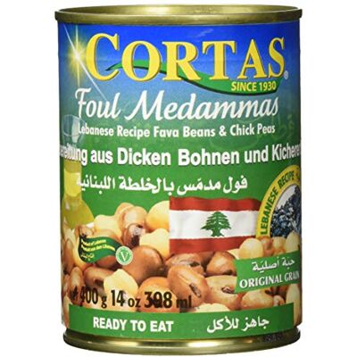 CORTAS Dicke weiße Bohnen und Kichererbsen, 6er Pack (6 x 400 g) CORTAS Dicke weiße Bohnen und Kichererbsen, 6er Pack (6 x 400 g)
