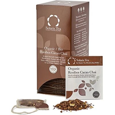 Solaris Bio Rooibos Kakao Chai, 40 Seidenteebeutel, 1er Pack (1 x 0.06 kg) Solaris Bio Rooibos Kakao Chai, 40 Seidenteebeutel, 1er Pack (1 x 0.06 kg)