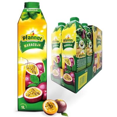 Pfanner Maracuja Getränk (8 x 1 l) 15% Fruchtgehalt – Getränk im Vorratspack – Getränk mit Vitamin C Pfanner Maracuja Getränk (8 x 1 l) 15% Fruchtgehalt – Getränk im Vorratspack – Getränk mit Vitamin C