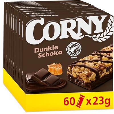 Corny Müsliriegel Classic Dunkle Schoko Mit Zartbitterschokolade 60 x 23 g Corny Müsliriegel Classic Dunkle Schoko Mit Zartbitterschokolade 60 x 23 g