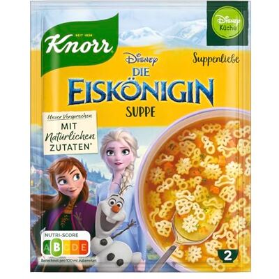 Knorr Suppenliebe Disney Die Eiskönigin Suppe leckere schnelle Suppe für Kinder und Erwachsene mit natürlichen Zutaten 18x 2 Portionen Knorr Suppenliebe Disney Die Eiskönigin Suppe leckere schnelle Suppe für Kinder und Erwachsene mit natürlichen Zutaten 18x 2 Portionen