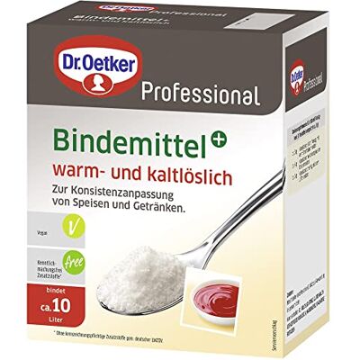 Dr. Oetker Professional Bindemittel plus für Speisen und Getränke, Instantpulver in 400 g Packung, 1-39-262000 Dr. Oetker Professional Bindemittel plus für Speisen und Getränke, Instantpulver in 400 g Packung, 1-39-262000
