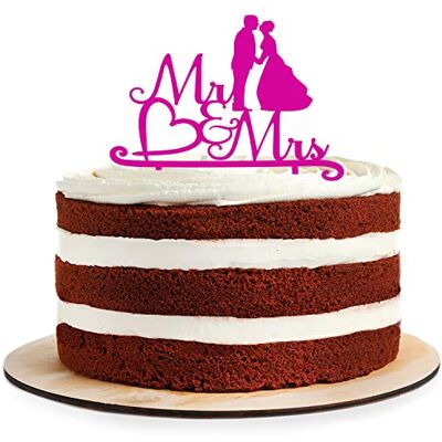 AREA17 Cake Topper aus Acryl zur Hochzeit Verlobung Mr & Mrs Kuchendeko Tortenstecker pink Kuchendekoration und Tortenschmuck Hochzeitsgeschenk 100% Made in Germany AREA17 Cake Topper aus Acryl zur Hochzeit Verlobung Mr & Mrs Kuchendeko Tortenstecker pink Kuchendekoration und Tortenschmuck Hochzeitsgeschenk 100% Made in Germany