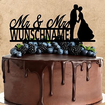 AREA17 Wunschtext Cake Topper aus Acryl zur Hochzeit Mr & Mrs personalisiert mit Wunschnamen Kuchendeko Tortenstecker schwarz Kuchendekoration und Tortenschmuck 100% Made in Germany AREA17 Wunschtext Cake Topper aus Acryl zur Hochzeit Mr & Mrs personalisiert mit Wunschnamen Kuchendeko Tortenstecker schwarz Kuchendekoration und Tortenschmuck 100% Made in Germany