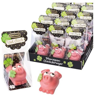Günthart 15 Stück Marzipan Schweinchen im Cellophanbeutel einzeln verpackt zum verschenken,1er Pack 450 gr Günthart 15 Stück Marzipan Schweinchen im Cellophanbeutel einzeln verpackt zum verschenken,1er Pack 450 gr