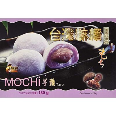WON A Mochi Taro, kleine Klebreiskuchen, als Nachtisch oder als süßer Snack zwischendurch (4 x 180 g mit 6 Mochis pro Packung) WON A Mochi Taro, kleine Klebreiskuchen, als Nachtisch oder als süßer Snack zwischendurch (4 x 180 g mit 6 Mochis pro Packung)