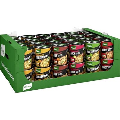 Knorr Asia Noodles Instant Nudeln Mix schneller Asia Snack fertig in nur 3 Minuten 48 Stück Knorr Asia Noodles Instant Nudeln Mix schneller Asia Snack fertig in nur 3 Minuten 48 Stück