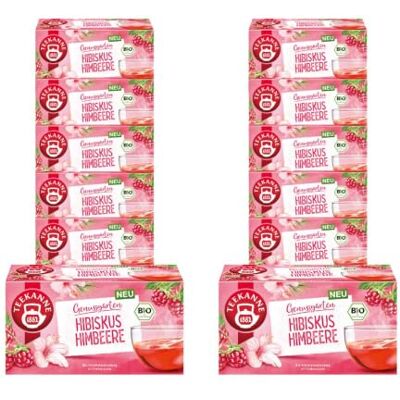 TEEKANNE Bio Genussgarten Hibiskus Himbeere 12x18 Beutel Pack 100% BIO TEEKANNE Bio Genussgarten Hibiskus Himbeere 12x18 Beutel Pack 100% BIO