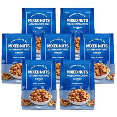 Amazon Geröstete und gesalzene gemischte Nüsse, 200 g, 7 Stück Amazon Geröstete und gesalzene gemischte Nüsse, 200 g, 7 Stück