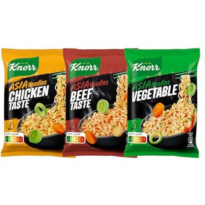 Knorr Instant Nudeln Asia Noodles Mix schneller Asia Snack fertig in nur 3 Minuten 55x 70 g Knorr Instant Nudeln Asia Noodles Mix schneller Asia Snack fertig in nur 3 Minuten 55x 70 g