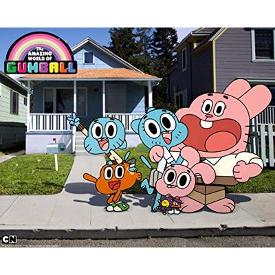PARTYLANDIA Esspapier Die außergewöhnliche Welt von Gumball für Tortendekoration für Geburtstage und Mottopartys PARTYLANDIA Esspapier Die außergewöhnliche Welt von Gumball für Tortendekoration für Geburtstage und Mottopartys