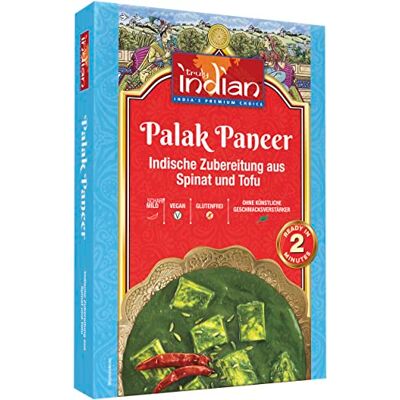 Truly Indian Palak Paneer, Kashmiri Fertiggericht, Spinat mit Tofu, 6er Pack (6 x 300 g) Truly Indian Palak Paneer, Kashmiri Fertiggericht, Spinat mit Tofu, 6er Pack (6 x 300 g)