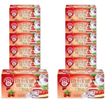 TEEKANNE Sweeteas Strawberry Cheesecake mit Erdbeere-K?se-Geschmack, 12er Pack (12 x 18 Teebeutel) TEEKANNE Sweeteas Strawberry Cheesecake mit Erdbeere-K?se-Geschmack, 12er Pack (12 x 18 Teebeutel)