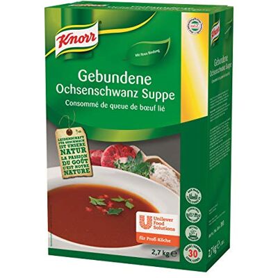 Knorr gebundene Ochsenschwanzsuppe Trockenmischung (mit Rosmarinnote) 1er Pack (1 x 2,7 kg) Knorr gebundene Ochsenschwanzsuppe Trockenmischung (mit Rosmarinnote) 1er Pack (1 x 2,7 kg)