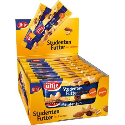 ültje Studentenfutter, original, Riegelbeutel, 20 x 50 g 20 Stück (1er Pack) ültje Studentenfutter, original, Riegelbeutel, 20 x 50 g 20 Stück (1er Pack)