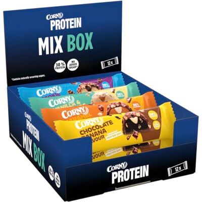 Corny Proteinriegel Protein Crunchy Mix Pack 30% Protein 12 x 45 g Corny Proteinriegel Protein Crunchy Mix Pack 30% Protein 12 x 45 g