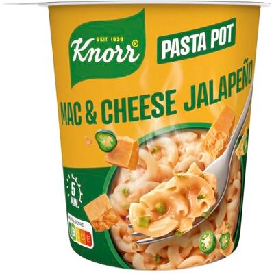 Knorr Mac & Cheese Jalapeño Pasta Pot, leckere Instant Nudeln 8 x 62 g Knorr Mac & Cheese Jalapeño Pasta Pot, leckere Instant Nudeln 8 x 62 g