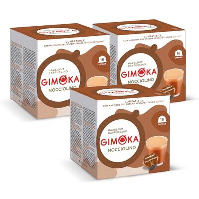 Gimoka Kompatibel Für Nescafè Dolce Gusto 48 Kapsel Geschmack HASELNUSS Made In Italy 3 Packungen Zu 16 Kapseln Gimoka Kompatibel Für Nescafè Dolce Gusto 48 Kapsel Geschmack HASELNUSS Made In Italy 3 Packungen Zu 16 Kapseln