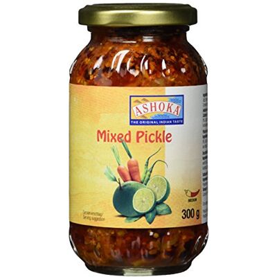 Ashoka Mixed Pickle, Bombay, 6er Pack (6 x 300 g) Ashoka Mixed Pickle, Bombay, 6er Pack (6 x 300 g)