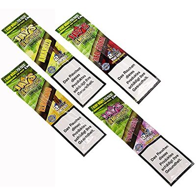 Juicy Jay's Hemp Wraps Enhanced-Mix, 4 neue Sorten zur Auswahl 8 Packungen Juicy Jay's Hemp Wraps Enhanced-Mix, 4 neue Sorten zur Auswahl 8 Packungen