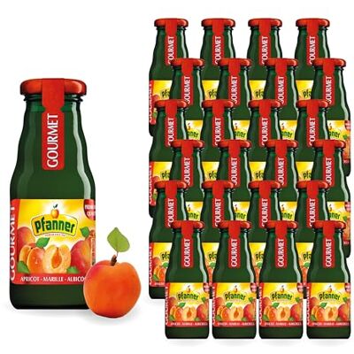 Pfanner Gourmet 40% Marillen Nektar – 24 x 0,2L Einwegglas – Hochwertiger Marillennektar aus Konzentrat – Für Gastronomie, Hotellerie & anspruchsvollen Genuss zuhause Pfanner Gourmet 40% Marillen Nektar – 24 x 0,2L Einwegglas – Hochwertiger Marillennektar aus Konzentrat – Für Gastronomie, Hotellerie & anspruchsvollen Genuss zuhause