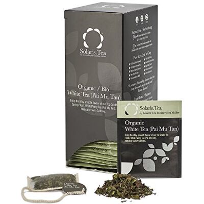 Solaris Bio Weißtee (Pai Mu Tan), 40 Seidenteebeutel, 1er Pack (1 x 60 g) Solaris Bio Weißtee (Pai Mu Tan), 40 Seidenteebeutel, 1er Pack (1 x 60 g)