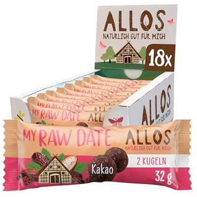 Allos My Raw Date Kakao Bio Bliss Balls / Energy Balls 18 x 32g Allos My Raw Date Kakao Bio Bliss Balls / Energy Balls 18 x 32g
