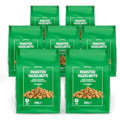 Amazon Haselnusskerne, geröstet, ungesalzen, 200g, 7 Stück Amazon Haselnusskerne, geröstet, ungesalzen, 200g, 7 Stück