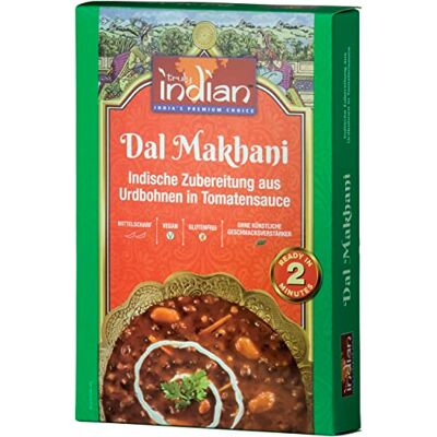 Truly Indian Delhi Dal Makhani, Indisches Fertiggericht mit schwarzen Linsen und mittelscharfer Tomatensauce (6 x 300 g) Truly Indian Delhi Dal Makhani, Indisches Fertiggericht mit schwarzen Linsen und mittelscharfer Tomatensauce (6 x 300 g)