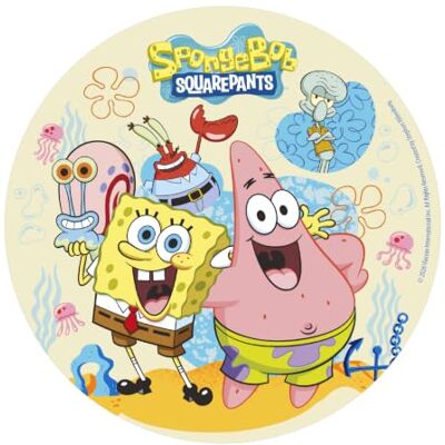 dekora , SpongeBob Tortenaufleger für Kindergeburtstag, SpongeBob Partyspaß, Zuckerfreies Reispapier, Design Original Glutenfrei, Essbare Kuchention 20 CM dekora , SpongeBob Tortenaufleger für Kindergeburtstag, SpongeBob Partyspaß, Zuckerfreies Reispapier, Design Original Glutenfrei, Essbare Kuchention 20 CM