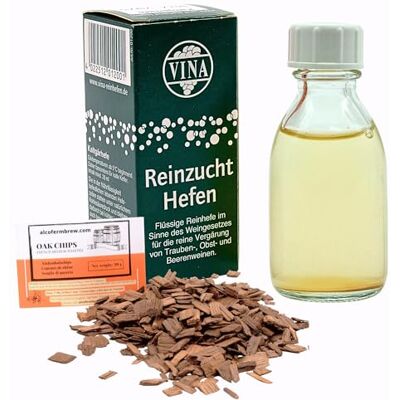 AlcoFermBrew Kaltgärhefe Weinhefe 28ml für 100L Vina Wein Hefe, Hefe für Wein, Wein Flüssighefe, Gärhefe, Eichenholz Chips AlcoFermBrew Kaltgärhefe Weinhefe 28ml für 100L Vina Wein Hefe, Hefe für Wein, Wein Flüssighefe, Gärhefe, Eichenholz Chips