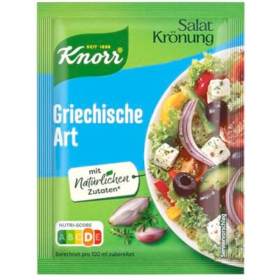 Knorr Salatkrönung Griechische Art für leckeres Salatdressing mit natürlichen Zutaten* 15x 52 ml Knorr Salatkrönung Griechische Art für leckeres Salatdressing mit natürlichen Zutaten* 15x 52 ml
