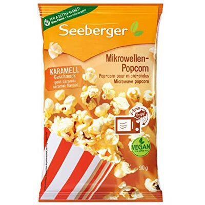 Seeberger Mikrowellen-Popcorn karamell mit Sonnenblumenöl (24 x 90 g) Seeberger Mikrowellen-Popcorn karamell mit Sonnenblumenöl (24 x 90 g)