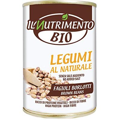 Probios IL NUTRIMENTO Borlotti Bohnen – Natürliche Bohnen – Reich an Proteinen & Ballaststoffen – 12er Pack (12 x 400 g) Probios IL NUTRIMENTO Borlotti Bohnen – Natürliche Bohnen – Reich an Proteinen & Ballaststoffen – 12er Pack (12 x 400 g)