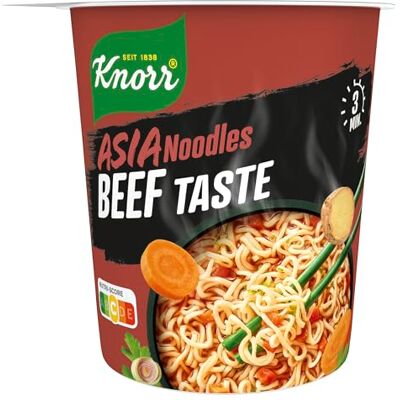 Knorr Asia Noodles Beef Taste Instant Nudeln, leckere Asia Nudeln 63 g Knorr Asia Noodles Beef Taste Instant Nudeln, leckere Asia Nudeln 63 g