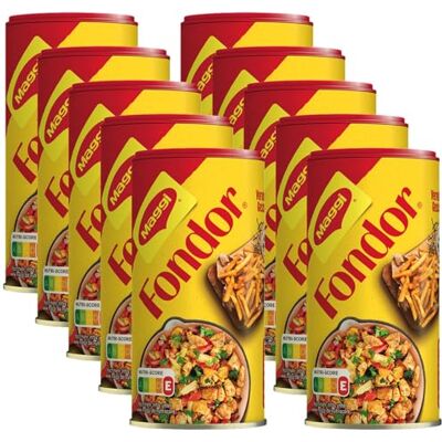 Maggi Fondor, das universelle Würzmittel zum schnellen Würzen und Verfeinern von Gerichten, vegan, 10er Pack (10 x 200g) Maggi Fondor, das universelle Würzmittel zum schnellen Würzen und Verfeinern von Gerichten, vegan, 10er Pack (10 x 200g)