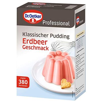 Dr. Oetker Professional Klassischer Pudding mit Erdbeer-Geschmack, Puddingpulver in 2,5 kg Packung Dr. Oetker Professional Klassischer Pudding mit Erdbeer-Geschmack, Puddingpulver in 2,5 kg Packung