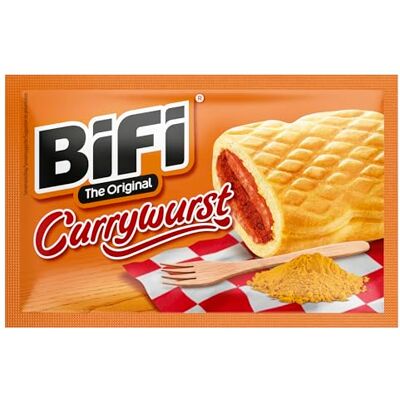 Bifi Currywurst – 8er Pack (8 x 60g) – Salami Wurstsnack mit Currysauce in einem lockeren Teig Wurst im Weizenbrötchen To Go für Unterwegs, im Büro oder beim Sport Schinkenwurst Bifi Currywurst – 8er Pack (8 x 60g) – Salami Wurstsnack mit Currysauce in einem lockeren Teig Wurst im Weizenbrötchen To Go für Unterwegs, im Büro oder beim Sport Schinkenwurst