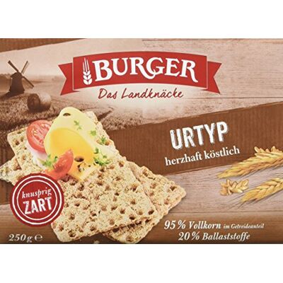 Burger Knäckebrot, Urtyp, 24er Pack (24 x 250 g) Burger Knäckebrot, Urtyp, 24er Pack (24 x 250 g)