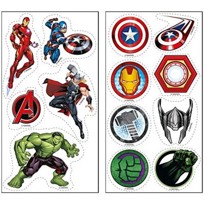 dekora 231349 Zuckerfreies Marvel Avengers Esspapier für Geburtstagskuchen, Torten, Cupcakes und Muffins dekora 231349 Zuckerfreies Marvel Avengers Esspapier für Geburtstagskuchen, Torten, Cupcakes und Muffins