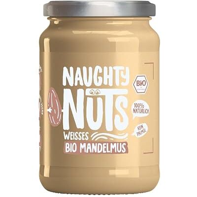 Naughty Nuts Bio Weißes Mandelmus 100% Natürlich, Vegan, ohne Palmöl und ohne Zuckerzusatz – 500 g Naughty Nuts Bio Weißes Mandelmus 100% Natürlich, Vegan, ohne Palmöl und ohne Zuckerzusatz – 500 g