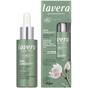 lavera Skin Longevity Zellschutz-Serum – Gesichtsserum mit Hyaluron & pflanzlichen Wirkstoffen, für glatte, gepflegte Haut, Feuchtigkeit & Regeneration, Naturkosmetik lavera Skin Longevity Zellschutz-Serum – Gesichtsserum mit Hyaluron & pflanzlichen Wirkstoffen, für glatte, gepflegte Haut, Feuchtigkeit & Regeneration, Naturkosmetik