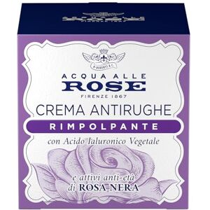 Acqua alle Rose , Anti-Falten-Gesichtscreme mit Anti-Aging-Wirkstoffen aus schwarzer Rose und pflanzlicher Hyaluronsäure, Anti-Falten-Gesichtscreme mit füllender und entspannender Wirkung, 50 ml Acqua alle Rose , Anti-Falten-Gesichtscreme mit Anti-Aging-Wirkstoffen aus schwarzer Rose und pflanzlicher Hyaluronsäure, Anti-Falten-Gesichtscreme mit füllender und entspannender Wirkung, 50 ml