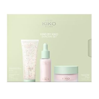 Kiko Milano Kind By Kiko Skincare Set, Hautpflege-Set: Reiniger, Serum + Gesichtscreme Kiko Milano Kind By Kiko Skincare Set, Hautpflege-Set: Reiniger, Serum + Gesichtscreme